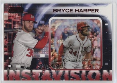 2018 Topps Stadium Club Instavision Red 29/50 Bryce Harper #I-BH 4f5
