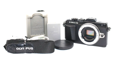 Olympus PEN Lite E-PL7 Camera Kit 14-42mm Lens Black Tested Import