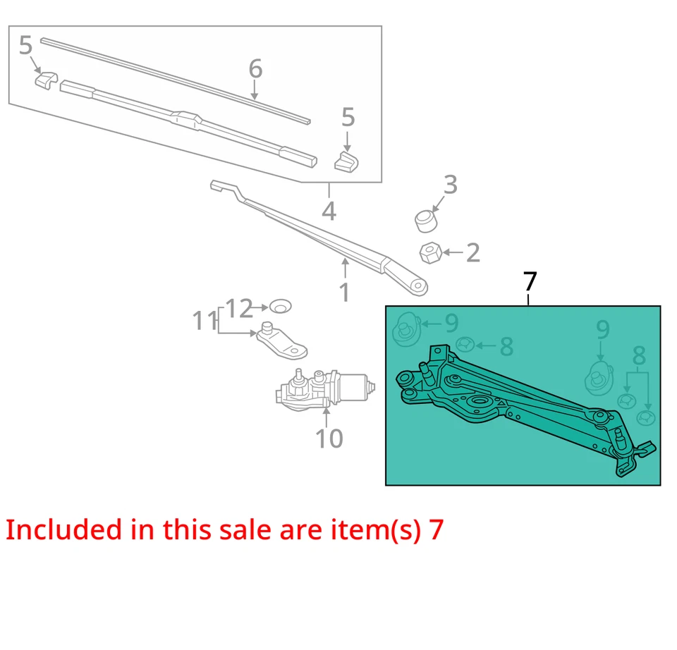 Honda HR-V 2017 limpiaparabrisas transmisión OEM 48 k millas - LKQ404467625 Foto 4 de 4