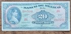 Mexico 20 Pesos Bill 1965 - Mexican Bank Note  🇲🇽  