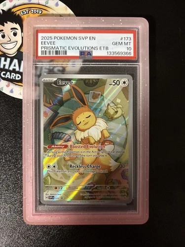 Pokémon Eevee Prismatic TCG Evolutions Promo SVP 173 PSA 10