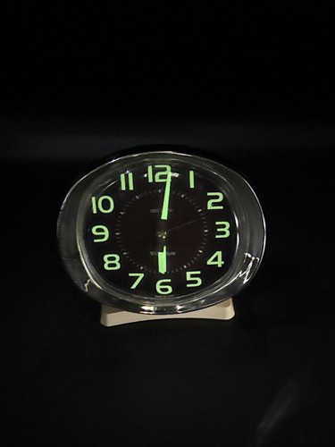 Westclox Big Ben Windup Black Face Luminescent Alarm Clock Retro Vintage USA - Picture 9 of 9