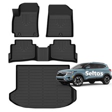 for Kia Seltos Floor Mats 2024 2025 2026 Car Mats for Kia Seltos All Weather ...