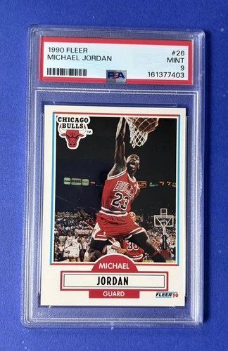 1990 Fleer Michael Jordan Chicago Bulls #26 PSA 9 MINT