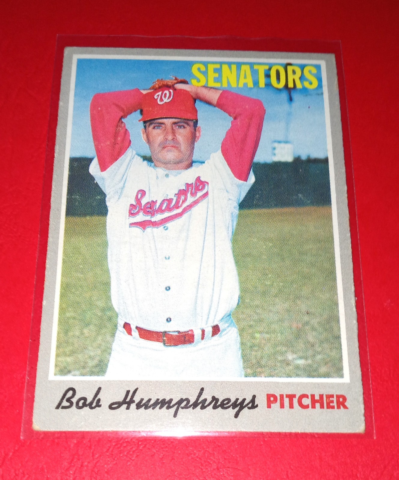 BOB HUMPHREYS 1970 Topps baseball # 538 Washington Senators semi-high number