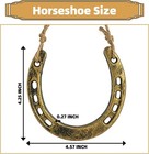 Rustic Cast Iron Horseshoe Wall Art - Lucky Charm Equestrian Decor