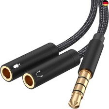 Kopfhörer Adapter Splitter, 3.5mm Stecker au...