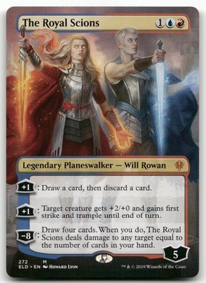 The Royal Scions (Borderless) #272 (NM) Throne of Eldraine ELD Magic MTG