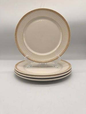 Set Of 4 The Duraline HotelWare Co Super Vitrified 10  Dinner Plate England 1982