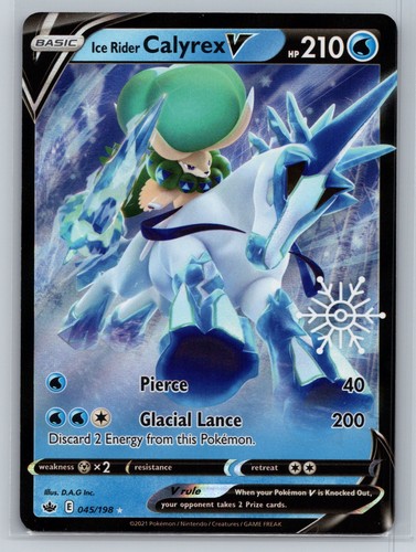 Pokémon Ice Rider Calyrex V Holo Promo #045/198
