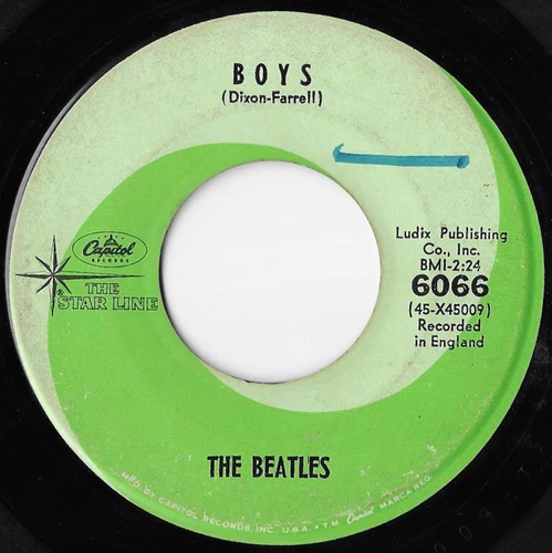 The Beatles Boys / Kansas City Rare Capitol Green Label Starline VG/VG+ 45