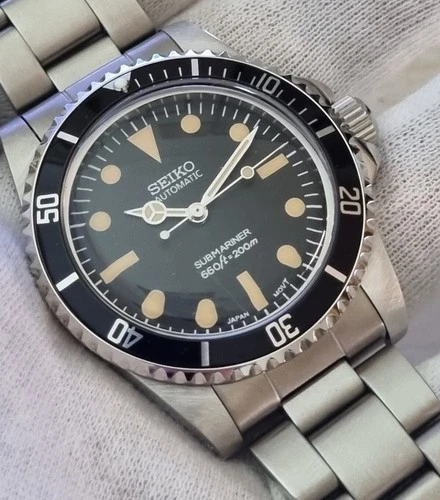 Seiko Mod Custom Automatic nh35 Watch Vintage Style 10 ATM