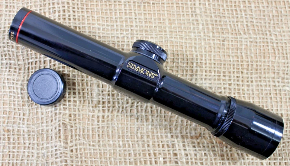 Mira para pistola Simmons de metal dorado 2X20 tubo de 1" acabado pulido negro 22003 Japón Foto 2 de 4