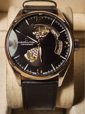 80 hour reserve HAMILTON JAZZMASTER OPEN HEART Jazzmaster Open Heart Khaki Hamil