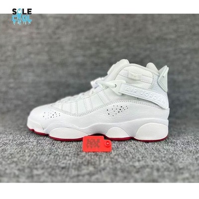 ナイキ キッズ バッシュ Jordan Kids' Grade School Six Rings Basketball Shoes - White/Hibiscus Nike Air Jordan 6 Rings GS Shoes Sneaker White Hibiscus Youth
