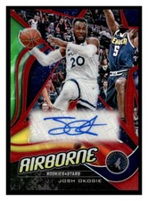JOSH OKOGIE 2019  Panini Chronicles AUTOGRAPH Airborne Signatures RED