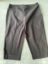 Vintage 90  s Chaus Capri Pants Cropped Stretch Women  s Sz 16 Black