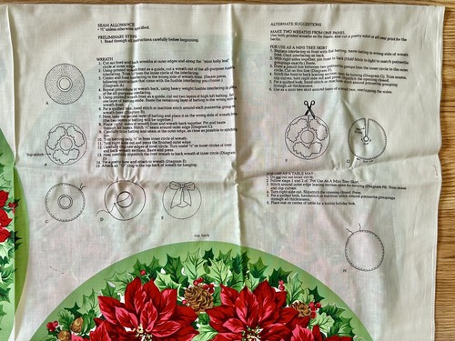 Corona de pascua panel de costura árbol de Navidad falda hágalo usted mismo nueva - Imagen 4 de 4