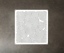 Sashiko Embroidery Template Quilting Stencils Spirals pattern 22cm