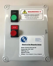 EEC TECX32-230V-32A-SS 10 HP 3-Phase 230V Magnetic Motor Starter Nema 4X UL508A