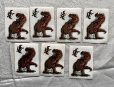 Vtg Lot Vending Machine Prism Stickers Tyranosaurus Rex Pterodactyls Dinosaurs