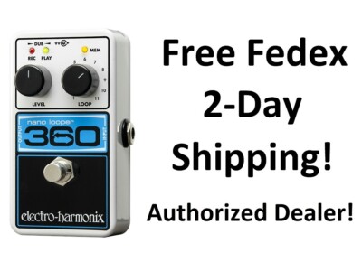 New Electro-Harmonix EHX Nano Looper 360 Guitar Effects Pedal