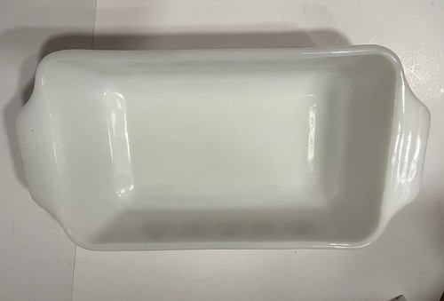 Vintage Anchor Hocking Fire King Green Meadow #441 Casserole Loaf Pan 1 Quart - Picture 5 of 9