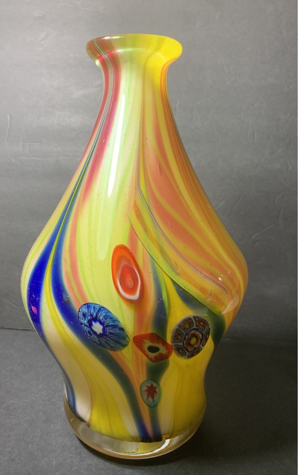 large blown glass vase