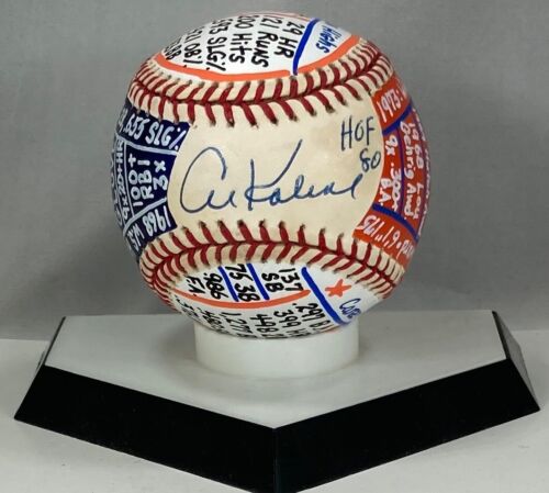 Al Kaline Signed OAL VCBC SuperStats Baseball, Hand Painted, HOF, JSA Certified