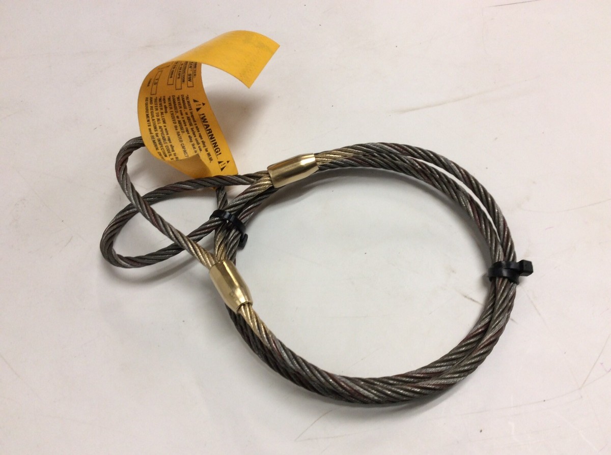 1/2 X 12' Wire Rope Choker Slings - 2 Pack Industrial Lifting Rigging