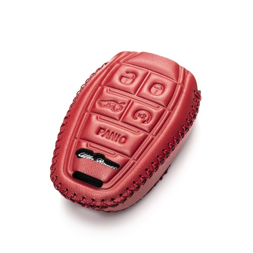Vitodeco 5-Button Leather Smart Key Fob Case for 2017-2026 Alfa Romeo Giulia - Imagen 14 de 21