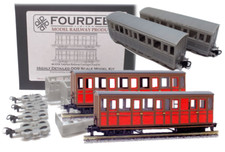 Fourdees Ltd Talyllyn Railway Carriages 9 and 10 009 / OO9 Scale Kit