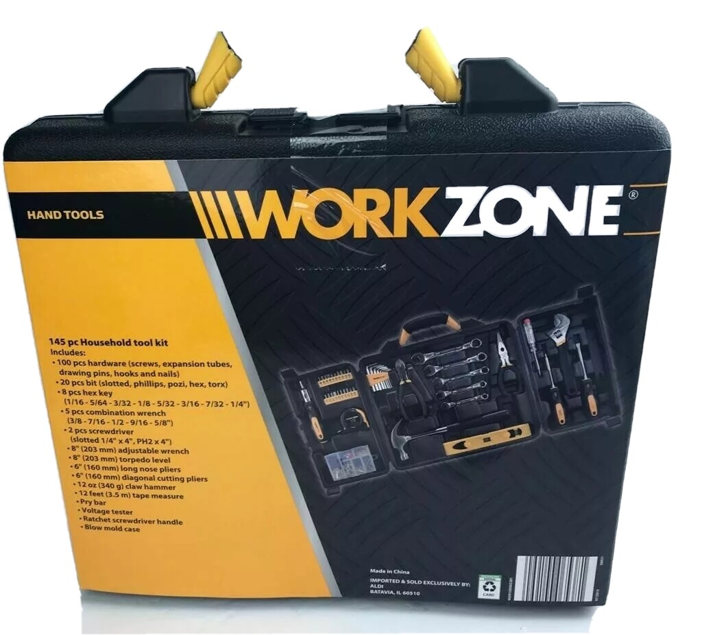 New Workzone 145pc Househols Tool Kit | eBay