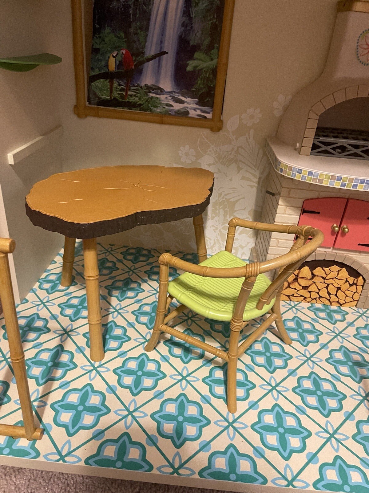 American Girl Doll Lea's Rainforest Tree House Hut Tropical Retired