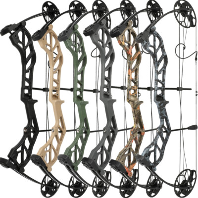 Arc à Poulies JunXing M129 – 30-70 Lbs Réglable, 320 Fps, Droitier, Kit Complet