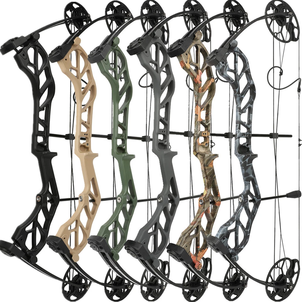 HNZMDY Compound Bow 19-70lbs Adjustable Adult Aluminum Cam 320fps Archery Bow Hunting