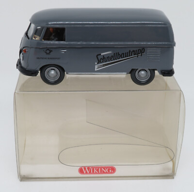 WIKING 1/40 VW TRANSPORTER BOX GERMAN FEDERAL POST FAST CONSTRUCTION TEAM #7720139