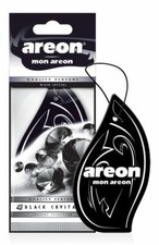 Areon MON Modern Classic Design Car Air Freshener - Black Crystal - 12 Pack