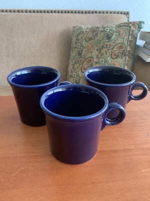 Fiesta Ware Ounce Coffee Mug Cobalt Navy Blue Tom and