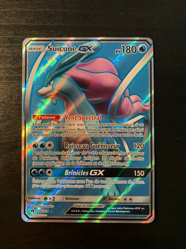 Carte Pokémon : Suicune GX 200/214 Tonnerre Perdu Française