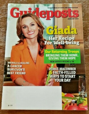 GUIDEPOSTS MAGAZINE JAN 2014: GIADA - HER RECIPE FOR WELL-BEING