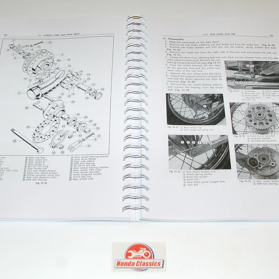 Honda CB750 Fabbrica Officina Shop Manuale + Parti Lista Libro, Anni ' HWM102 - Immagine 4 di 4