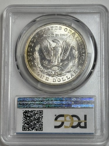 1883 O Toned Morgan $๐๐PCGS MS 65๐๐Monster PQ Neon Rainbow ๐๐(SEE VIDEO) - Picture 3 of 9