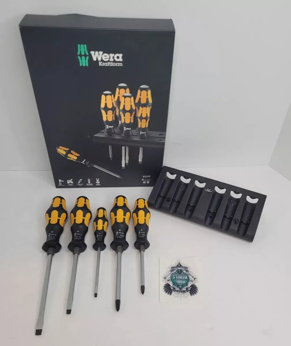 Wera Kraftform Plus 900 6-Piece Slotted/Phillips Screwdriver Set