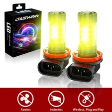 2*H8/H9/H11 Bright Gold Yellow LED Fog Light Bulbs for Mazdaspeed 6 Mazda 3 RX-8