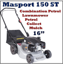 Masport 150 ST L 16" / 42cm Combi Collect, Mulch Garden Lawnmower Lawn Mower