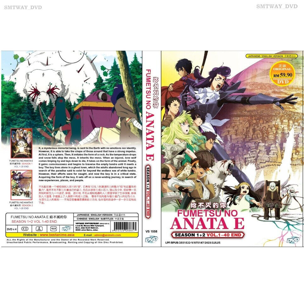 DVD Anime Fumetsu No Anata E (To Your Eternity) Season 1+2 Vol.1-40 End Eng  Dub