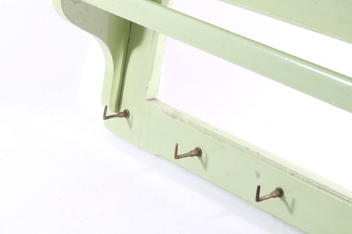 Alter Handtuchhalter Hakenleiste Holz Kult Retro 50er 60er Jahre Küche - Bild 6 von 12