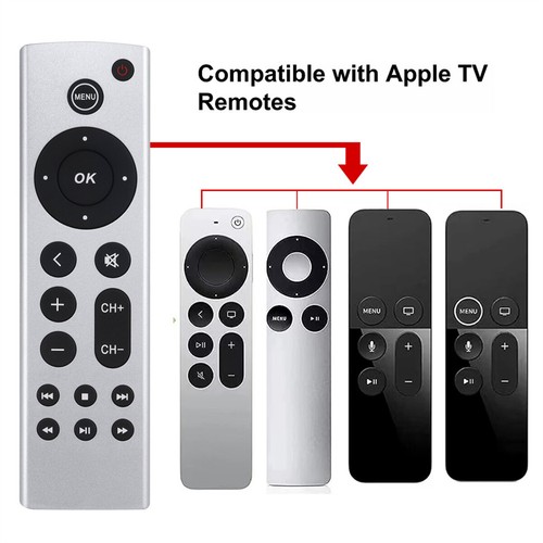 Replacement Remote For Apple TV 1st 2nd 3rd 4th Generation 4K A2169 A1842 A1625 - Picture 2 of 6