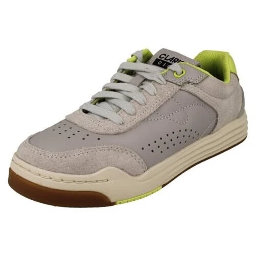 Childrens Clarks Cica 2.0 O Lace Up Casual Trainers With Non